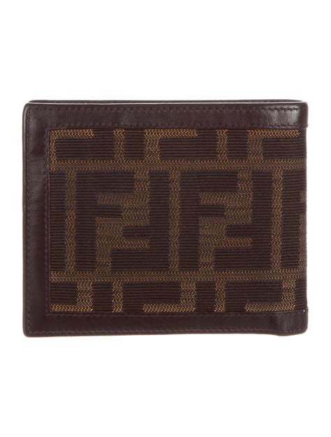 fendi zucca bifold wallet|Fendi zucca shopper tote.